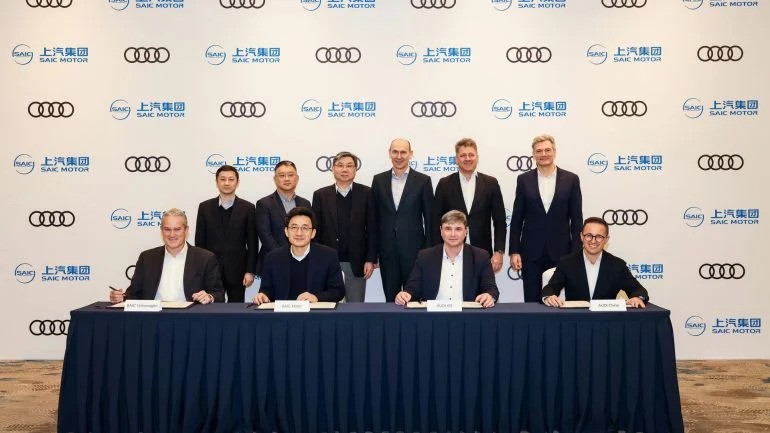 Audi’s partnership with SAIC on electric vehicles is viewed as a 'milestone' for the Chinese automotive industry.